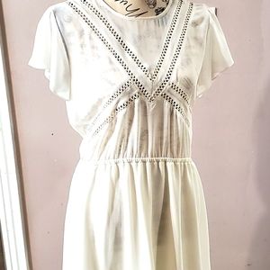 White dress size L never worn